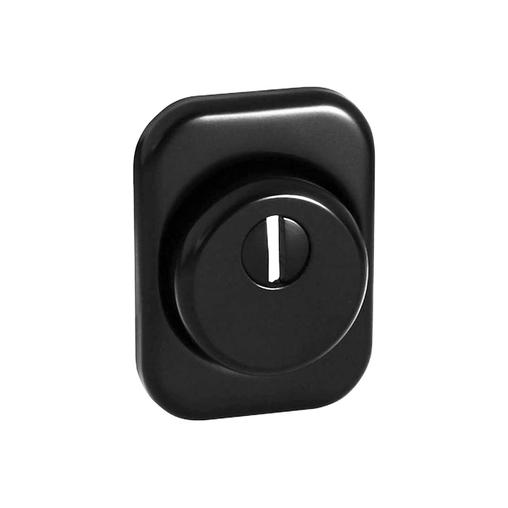 Factory Price Steel Door Lock Matt Black 62MM Round Knob Steel Ring With Plastic Knob Steel Door Knob