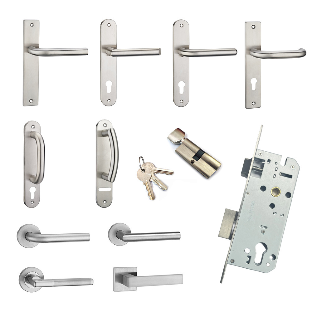 Hot Selling Good Quality Stainless Steel Handle Mortise Door Lock 8545 Lock Body Bedroom Wooden Door Set Lock