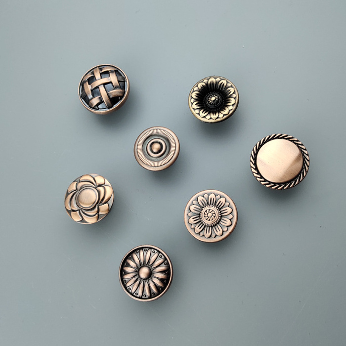 Zinc Cabinet Pulls Handles Drawer Classic Cabinet Knobs and Handles Industrial Rural Antique Bronze Brushed Brass for Furniture