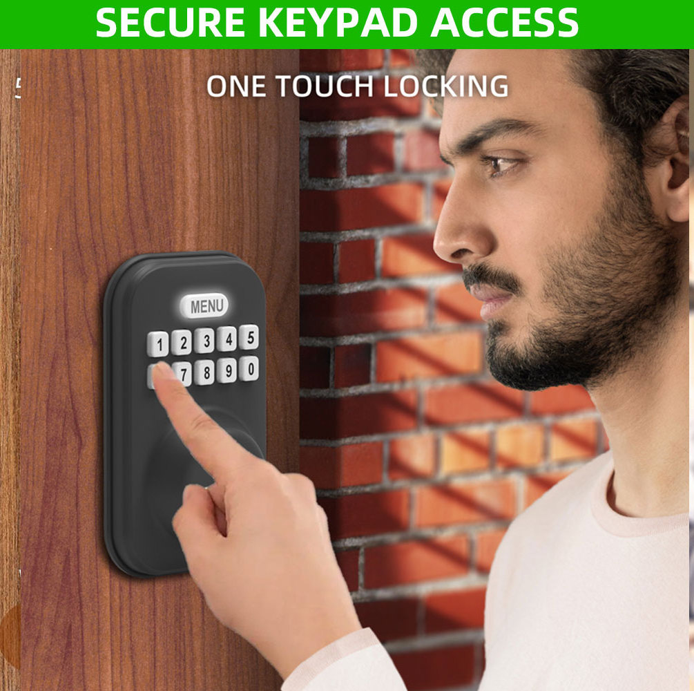 BBDHOME High Security Deadbolt Door Lock Smart Keyless Entry Door Lock with Keypads Digital Lock