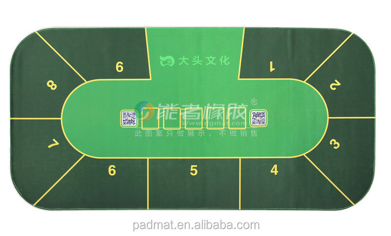 Professional OEM silk-screen eco-friendly rubber Multi-Game Gambling Tables majiang Chess Poker mat