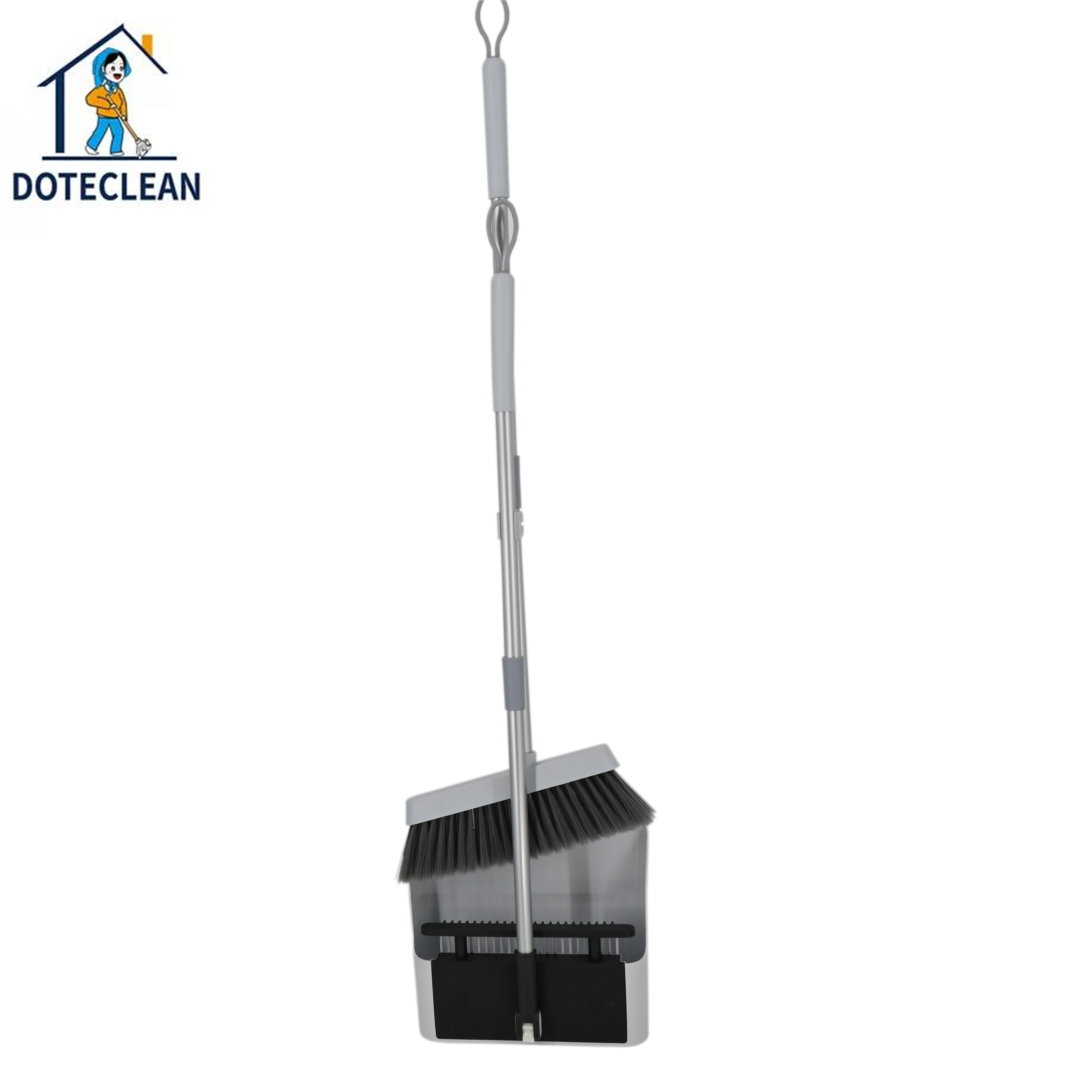 2023 Hot selling new household automatic shrink cleaning tools and accessories Sweeping broom and dustpan combination