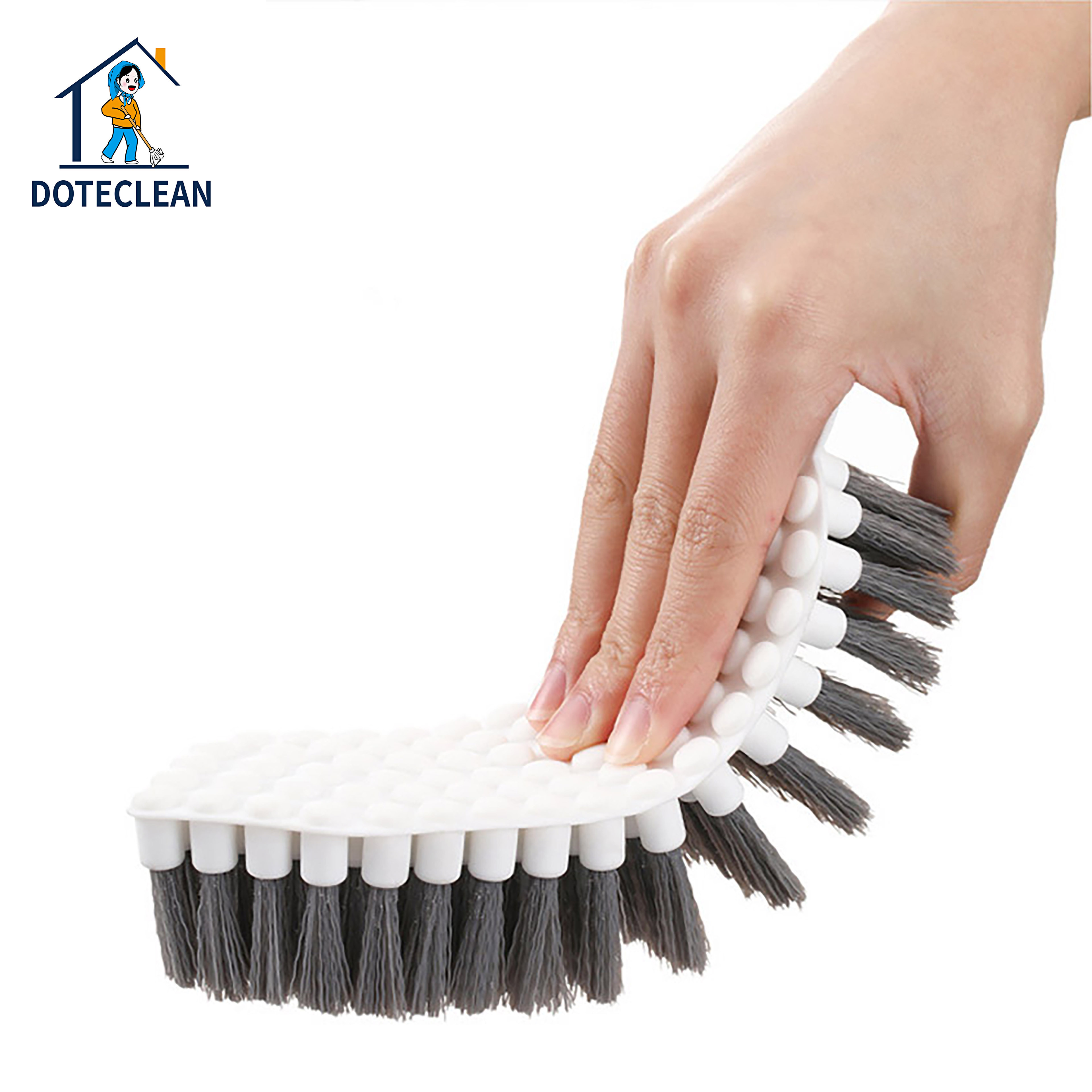 2023 Multifunctional Creative 360 Degree Soft Bendable plastic Laundry Brushes for Bathroom Bathtub Floor Kitchen Sink cleaning