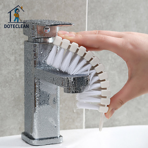 2023 Multifunctional Creative 360 Degree Soft Bendable plastic Laundry Brushes for Bathroom Bathtub Floor Kitchen Sink cleaning