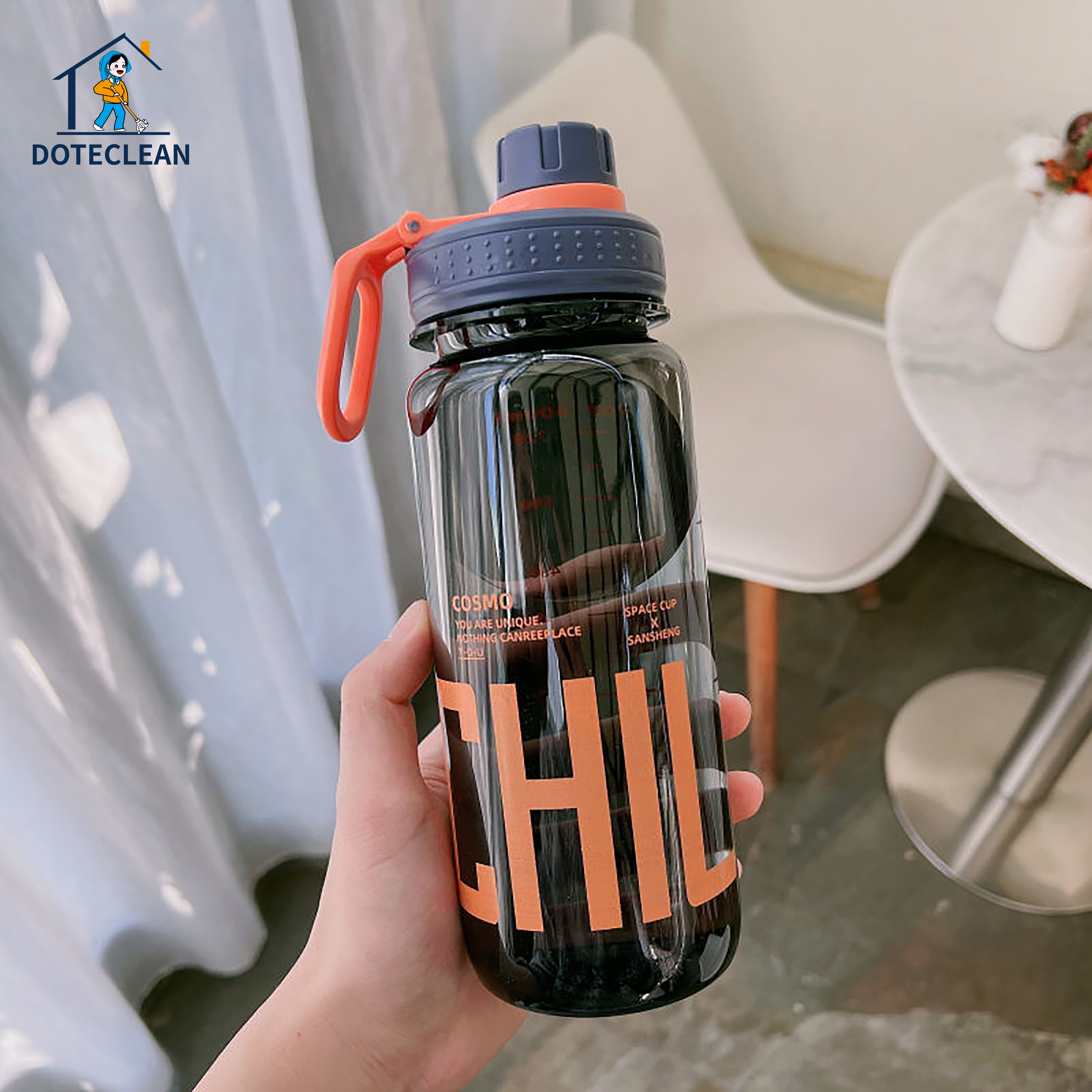 Plastic Water Bottle Portable Sports Water Bottle Cup Travel Camp Outdoor CLASSIC Adults Climbing Drinking Bottle with Lid