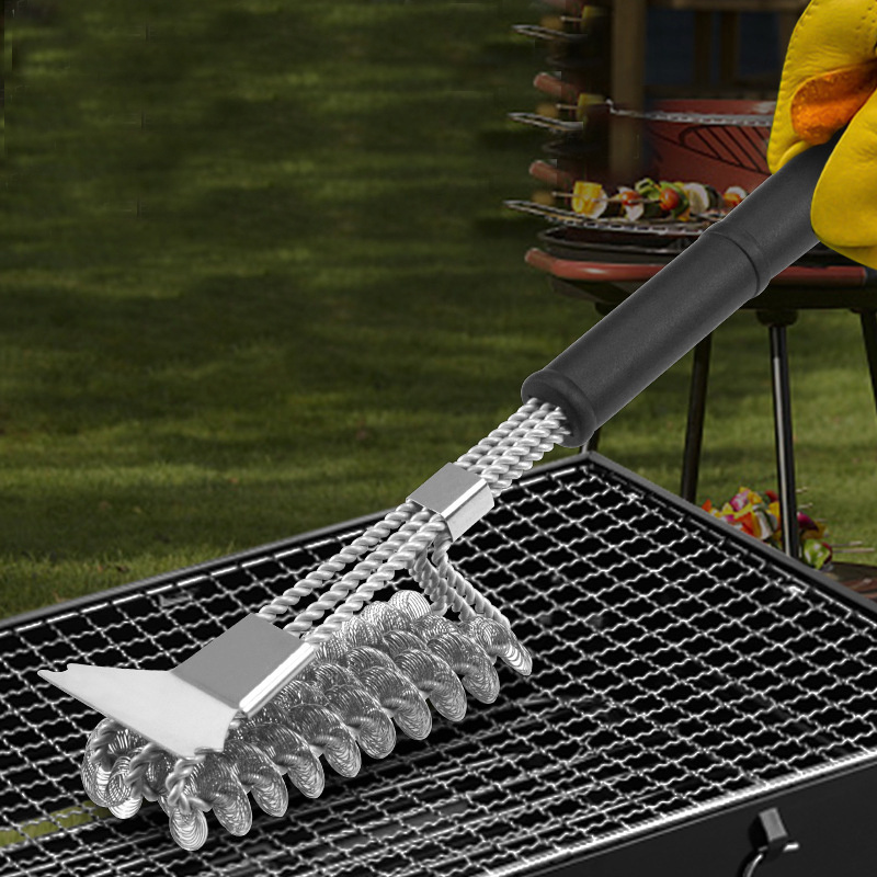 2023 Hot Sale Stainless Steel Bbq Grill Clean Brush Grill Brush And Scraper For Outdoor Grill