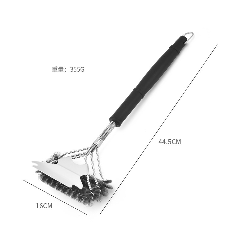 2023 Hot Sale Stainless Steel Bbq Grill Clean Brush Grill Brush And Scraper For Outdoor Grill