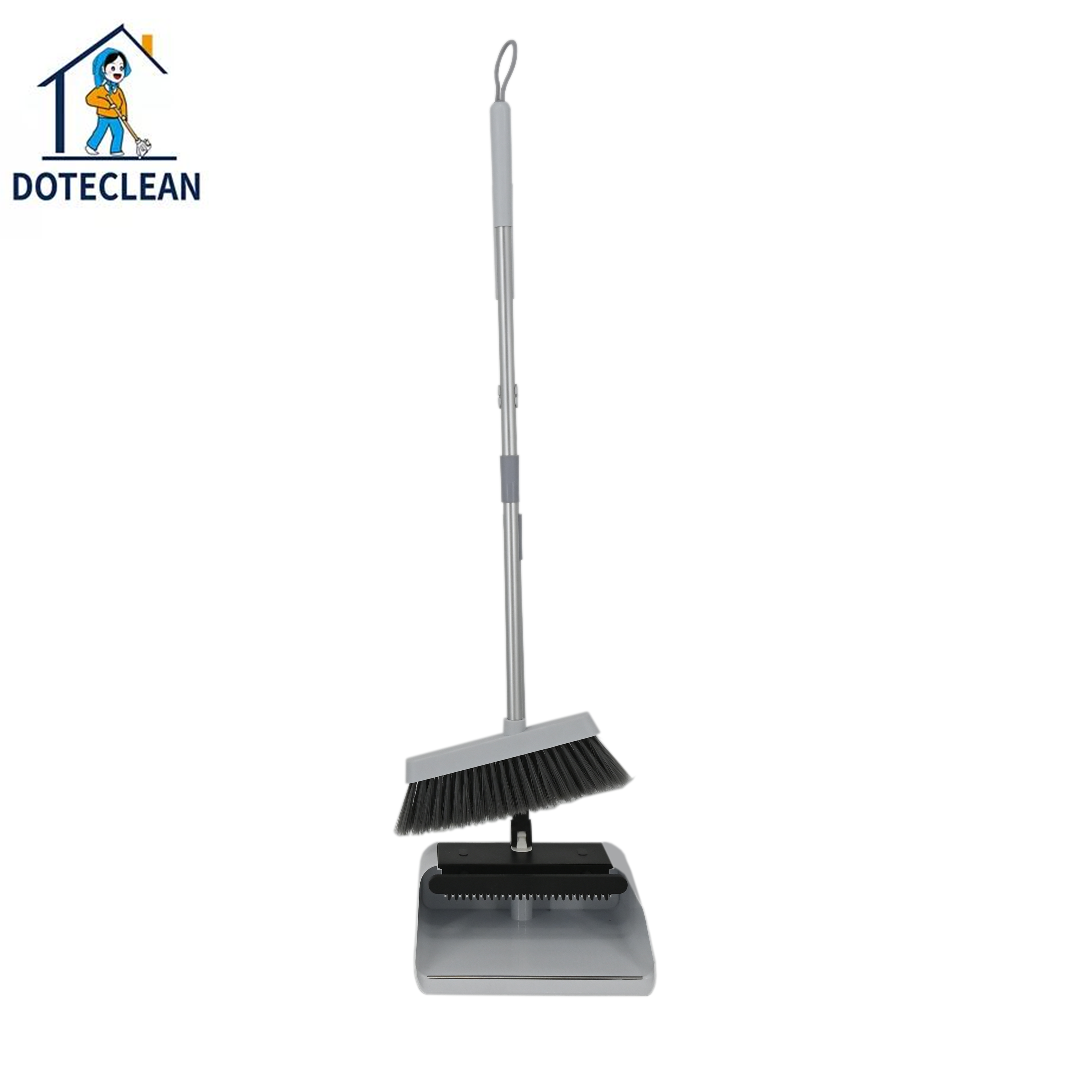 2023 Hot selling new household automatic shrink cleaning tools and accessories Sweeping broom and dustpan combination