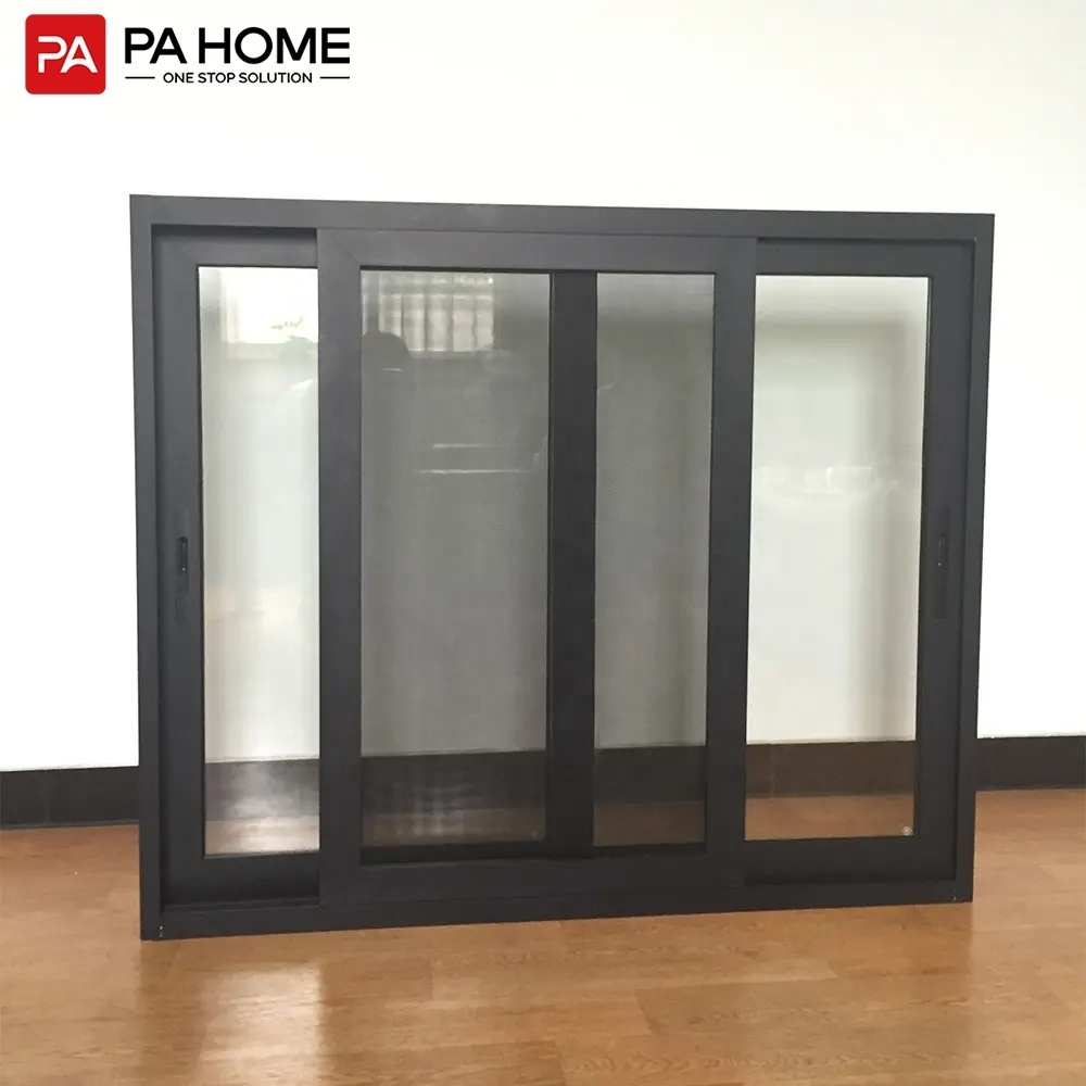 PA modern design glass window impact resistant hurricane aluminum sliding windows