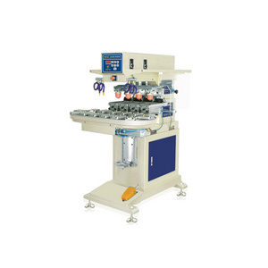 Automatic 4 colors  pad printing machine Billiard ball golf ball baseball logo pad printing machine