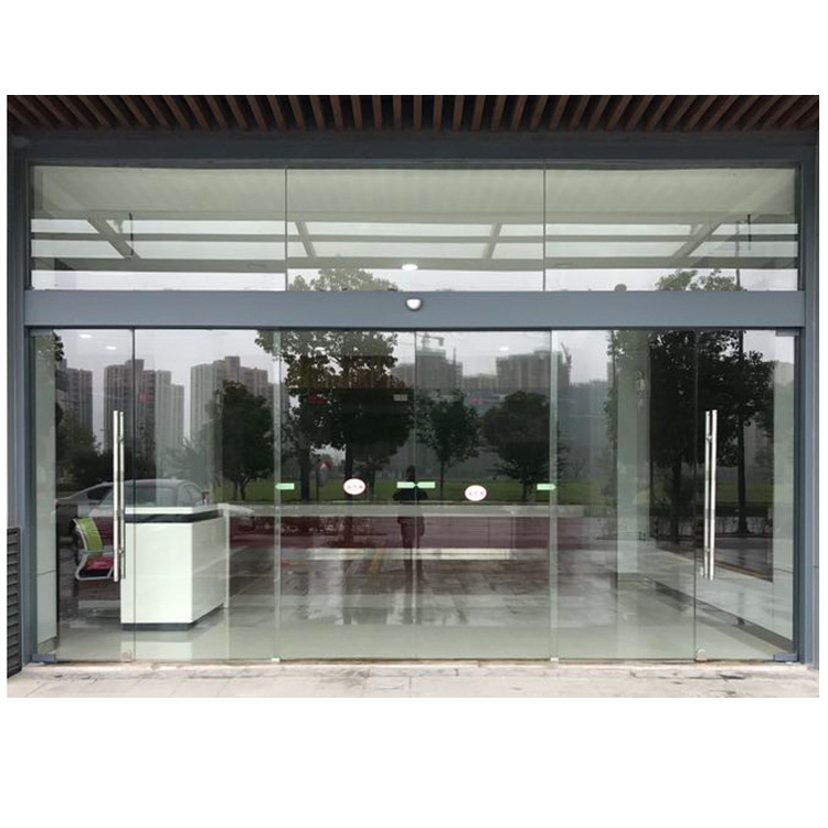 Aluminium profile automatic glass sliding door operator door closer with remote control