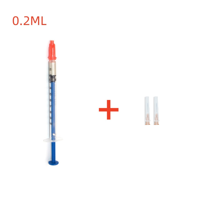 0.2/0.3/0.4ml Silver Conductive Adhesive Glue with 2 Needles Conduction Paint Paste for PCB Repair Welding Tool OEM