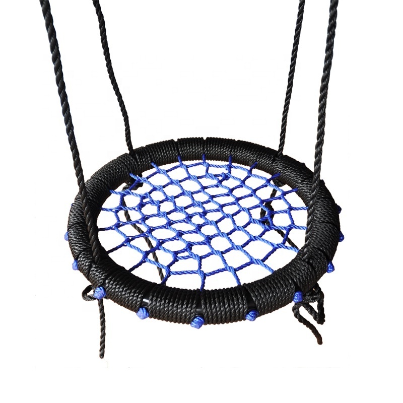 Good Quality Single Kid 60cm Portable Outdoor Baby Mesh Nest Round Swing Outdoor Spider Web Swing