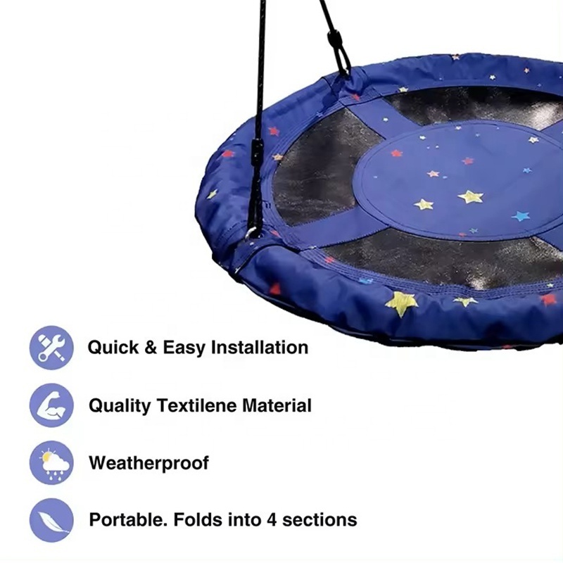 Portable Garden Outdoor Platform Swing Saucer Playground Swing for Kids