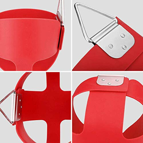 Indoor Outdoor Child Seat Swing Red High Back Full Bucket Toddler Swing