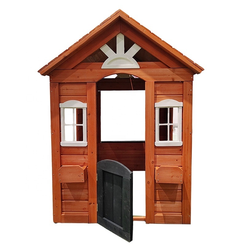 Outdoor Backyard Kindergarten Kids Role Play House Wooden Playhouse Kids Cubby House