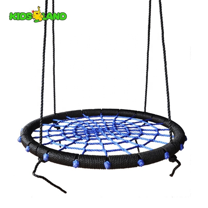 Outdoor Playground Modern School Courtyard Design 100cm Round Outdoor Garden Swing Bird Nest Swing for Kids