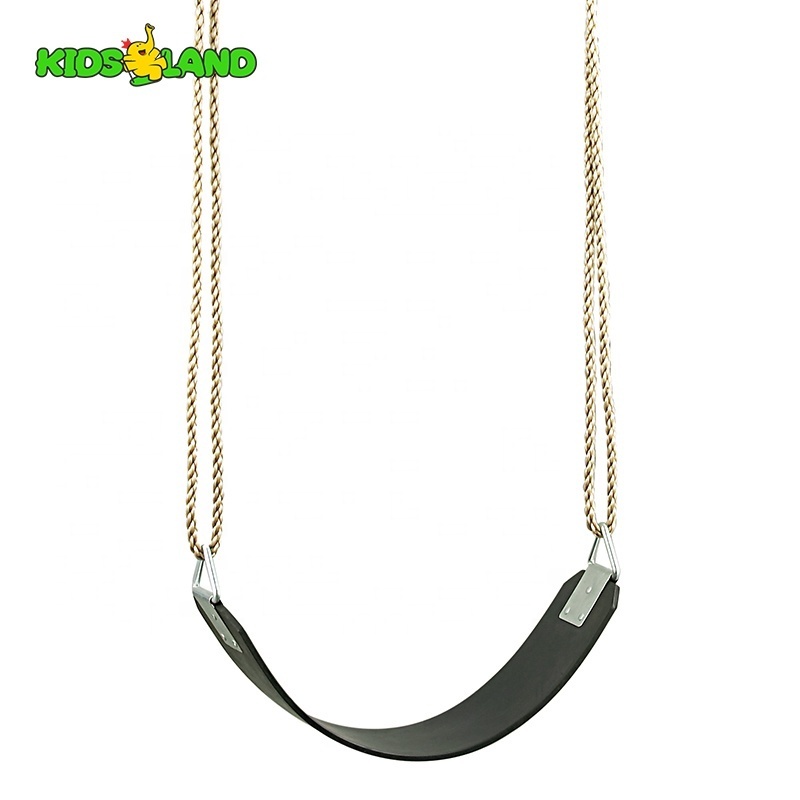 Outdoor Swing Accessories Rubber Flexible Swing Belt With Triangle Chromed Attachment Ring Tree Belt Swing