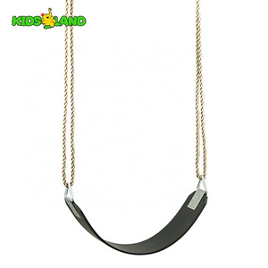 Outdoor Swing Accessories Rubber Flexible Swing Belt With Triangle Chromed Attachment Ring Tree Belt Swing