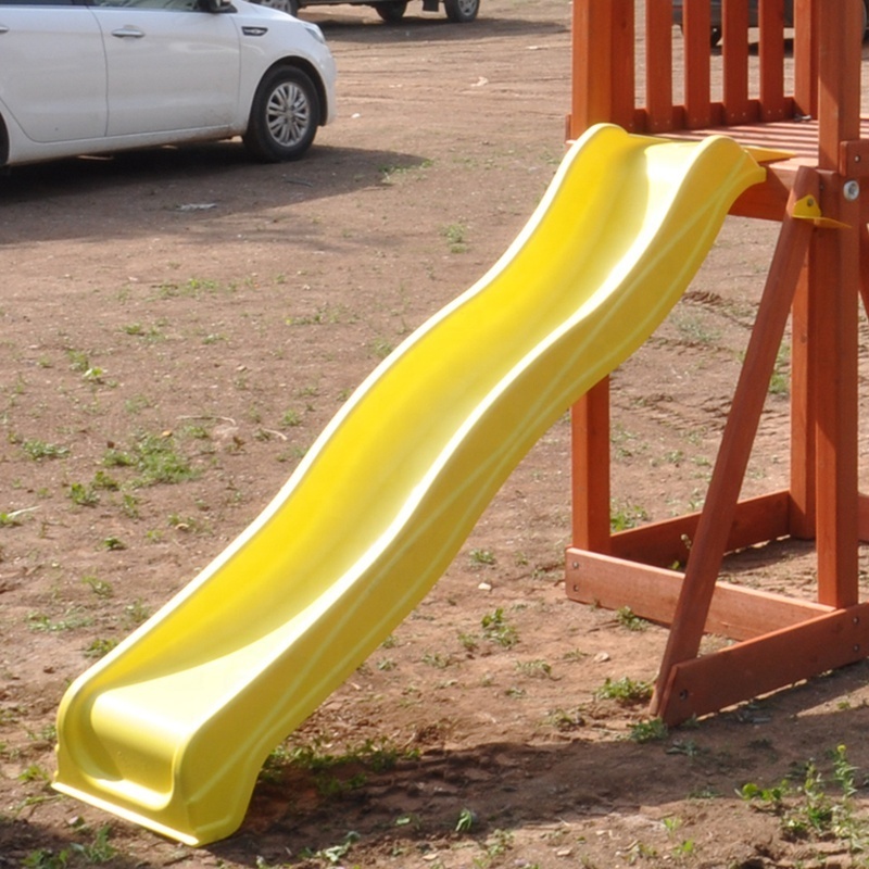 Children Outdoor Playground Equipment Wooden Swing Set Kids Slide Swing Set