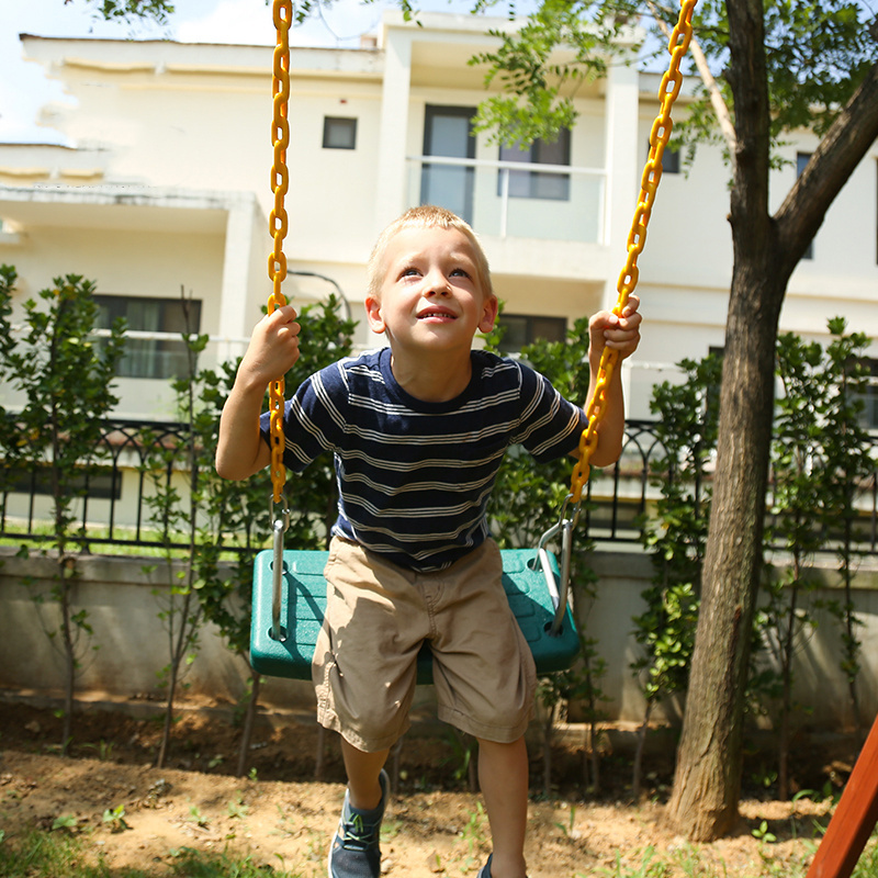 Swing Accessory Plastic Toy Swing Seat with Secure Metal Attachment  and Rope