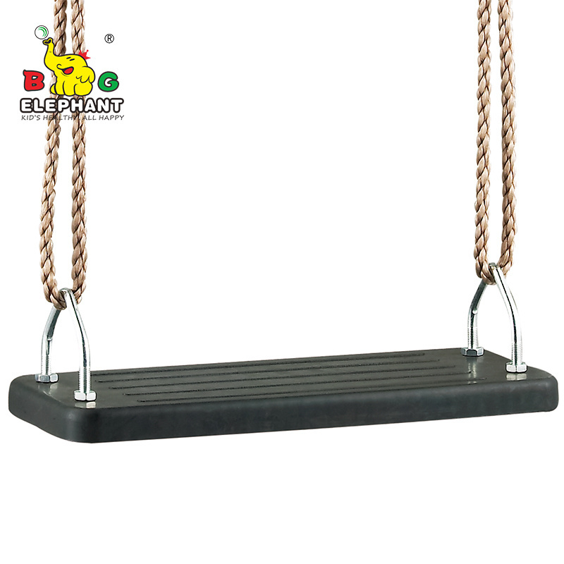 High Quality Outdoor Rubber Swing Seat with Metal Attachment and Rope