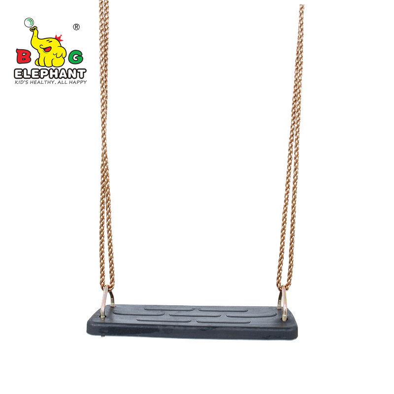 High Quality Outdoor Rubber Swing Seat with Metal Attachment and Rope