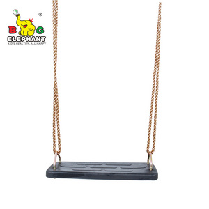 High Quality Outdoor Rubber Swing Seat with Metal Attachment and Rope