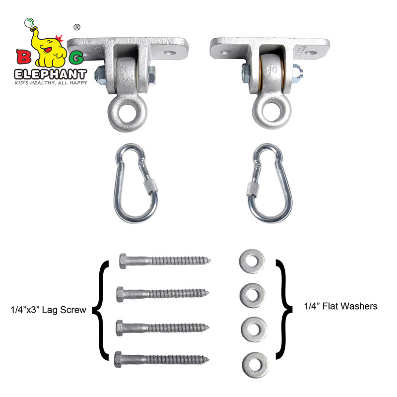 Swing Set Accessories Heavy Duty Carabiner  Hook Swing Hanger for Playground