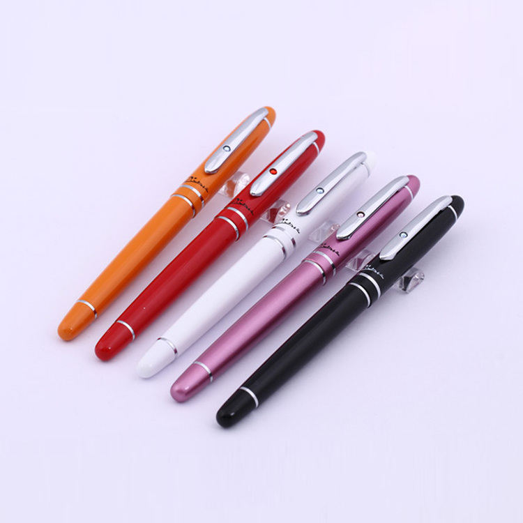 Hot Sell New idea High Quality Custom Logo Fountain Ink Pens with Ink cartridge