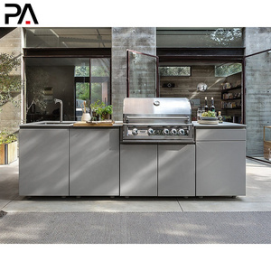 PA outside garden bbq metal stainless steel outdoor kitchen cabinets