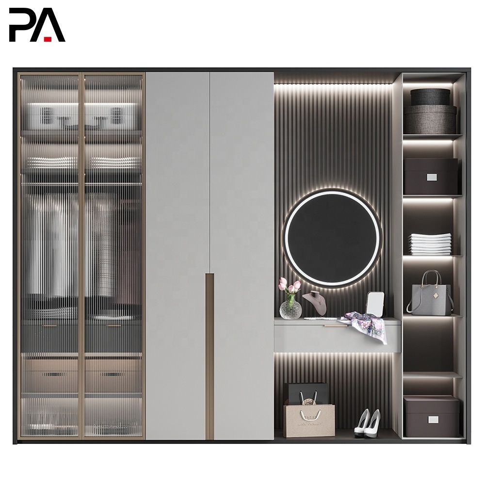 PA furniture closet storage designs hinge modern fitted wardrobe cabinet