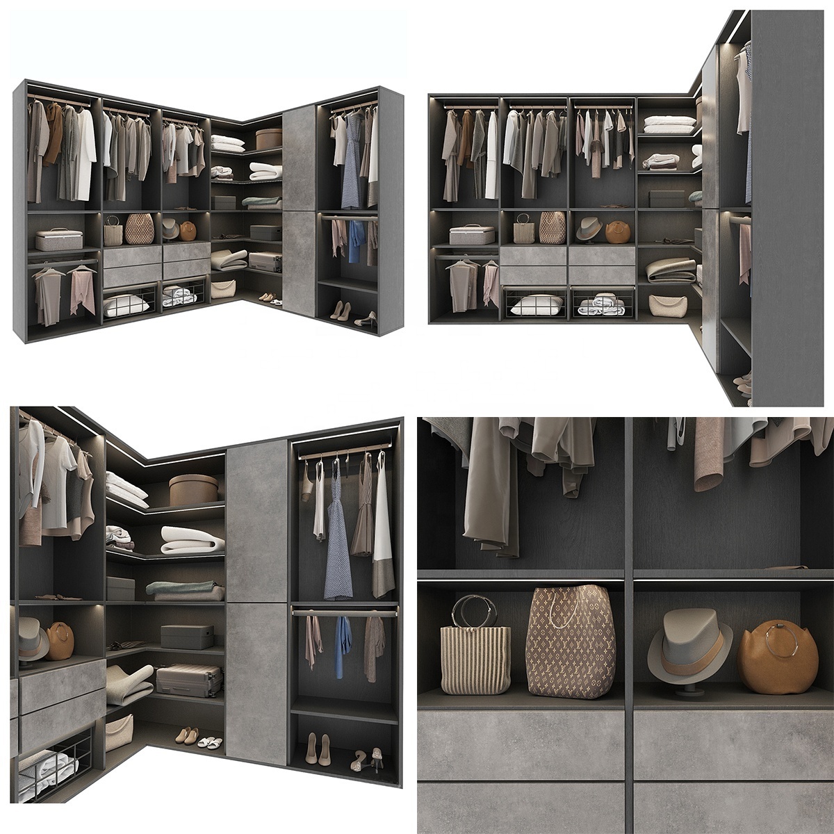 PA custom space organizer luxury Italian walkin closet