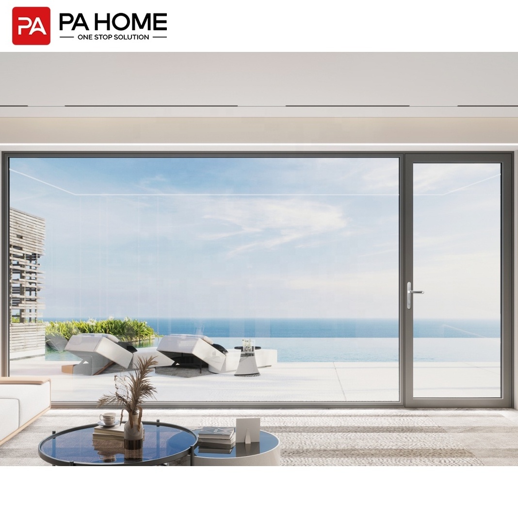 PA Modern House Patio Front Heavy Duty System Automatic Aluminum Sliding Door