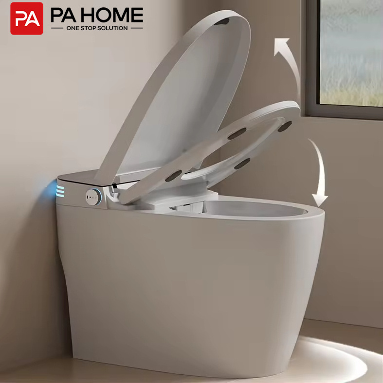 PA modern automatic ware auto open flush intelligent wc commode bidet toilet  bathroom wc smart toilet