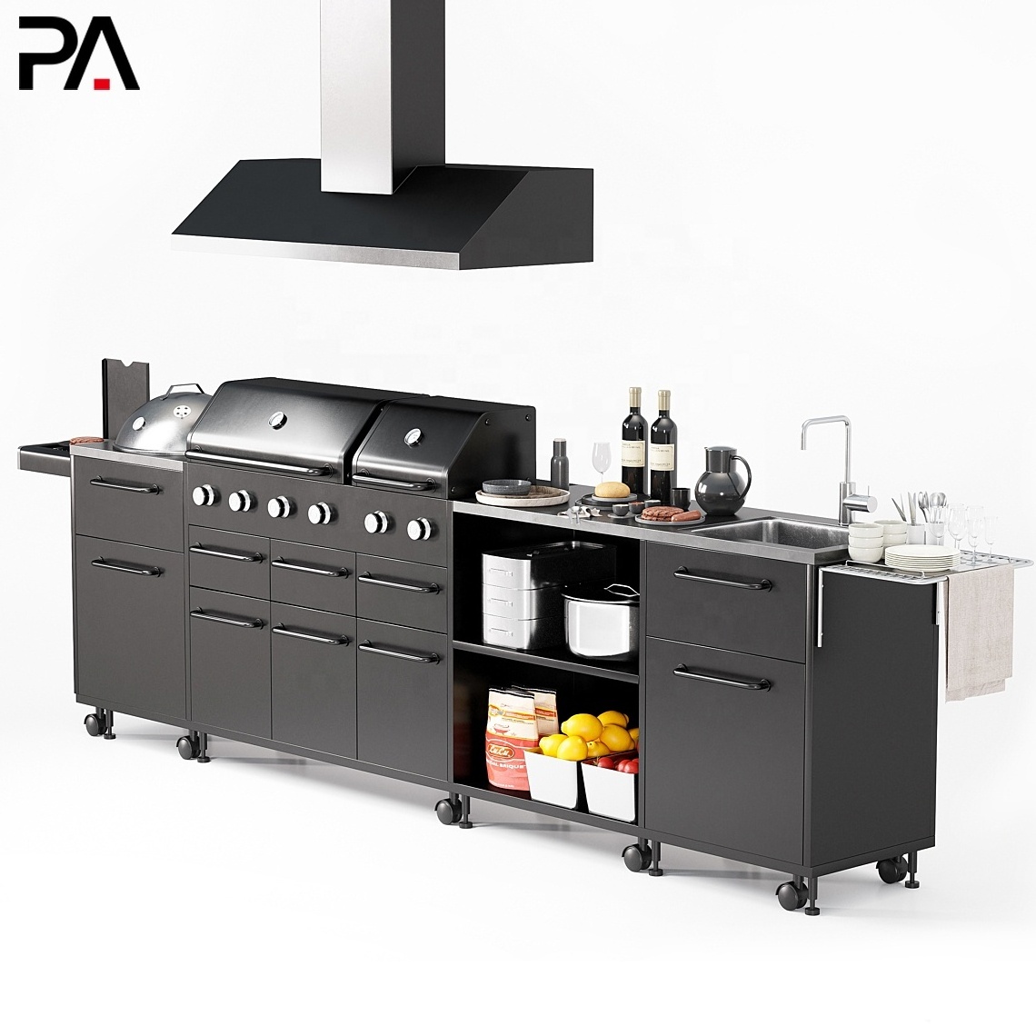 PA restaurant small design aluminium for kitchen cabinet