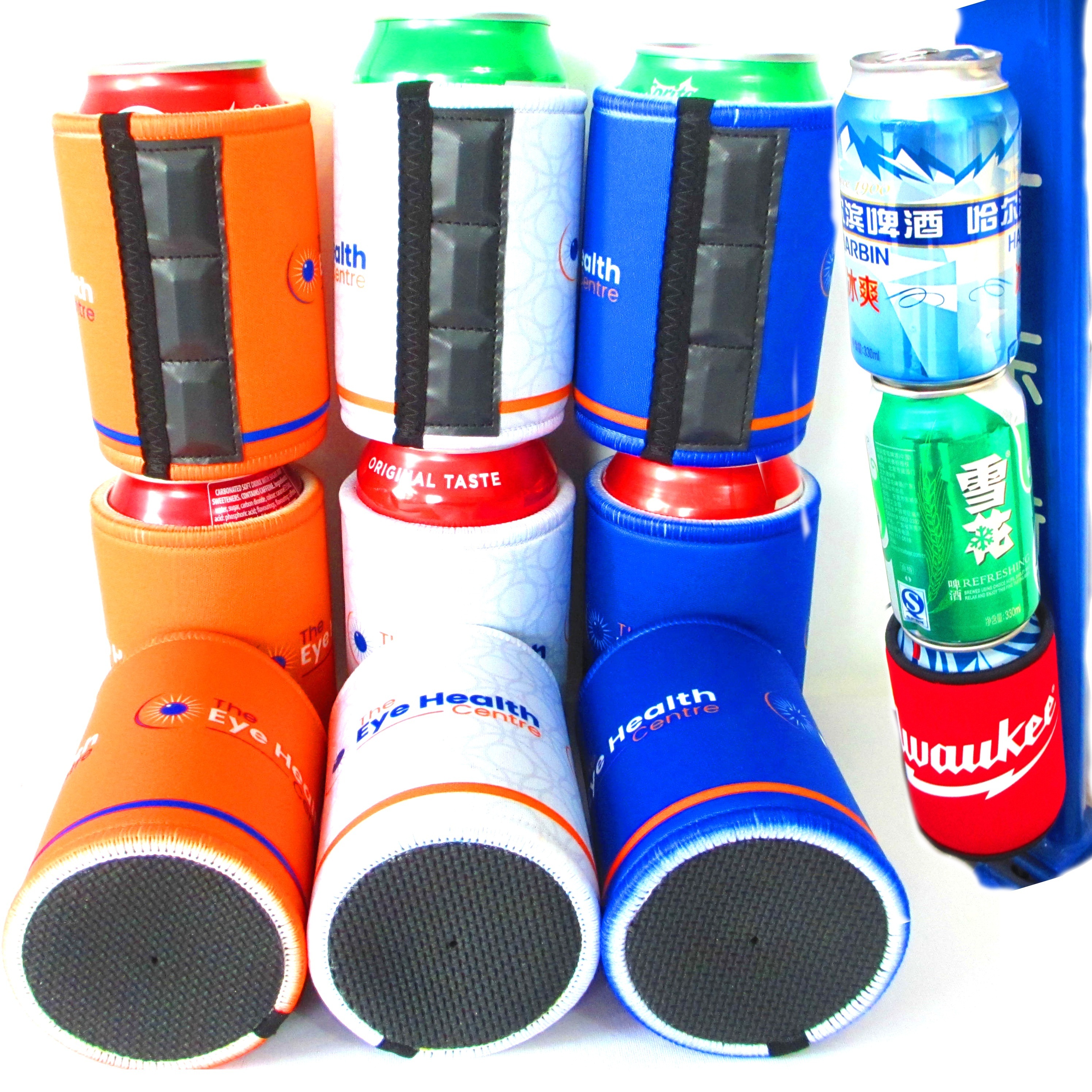 Custom Insulated Neoprene Stand magnetic Stubbies Holders Can Cooler with Magnets