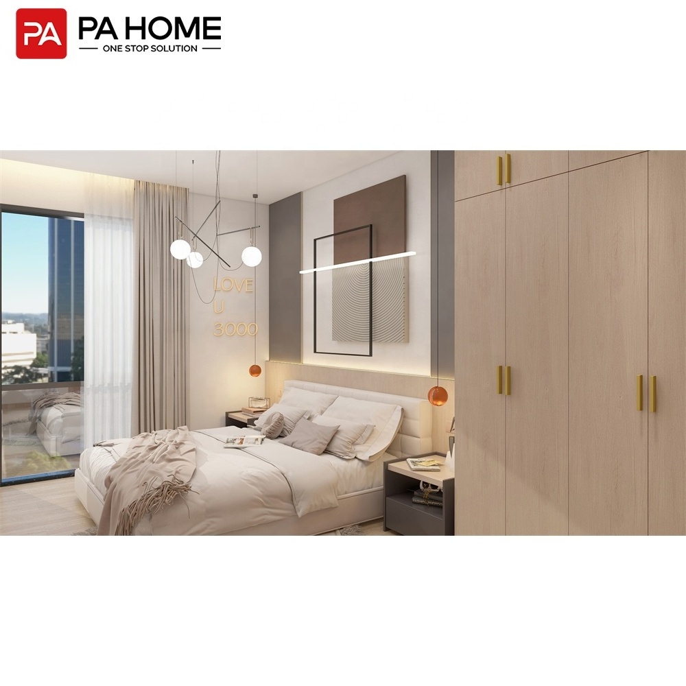 PA Wholesale Custom  Wooden 3 Door portable wardrobes bedroom closet