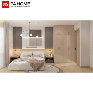 PA Wholesale Custom  Wooden 3 Door portable wardrobes bedroom closet