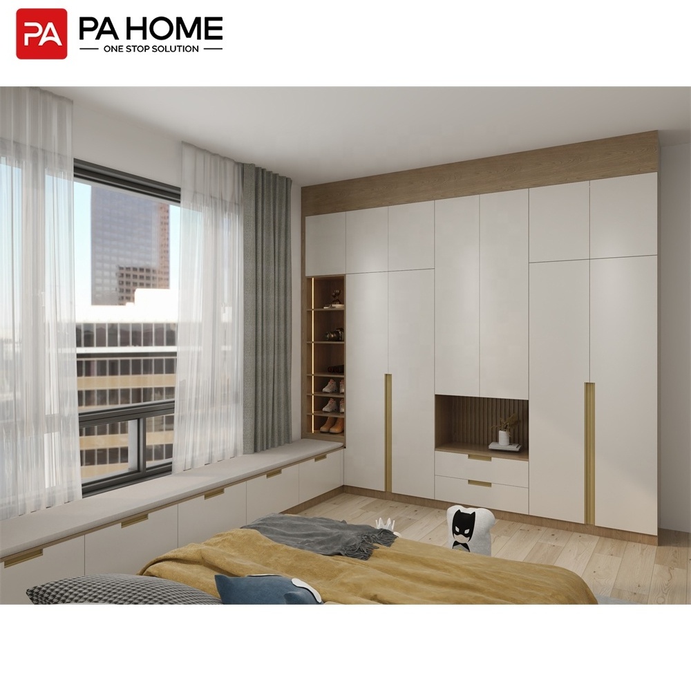 PA China Manufacturer New Model Plywood Wardrobe Korean Furniture Design