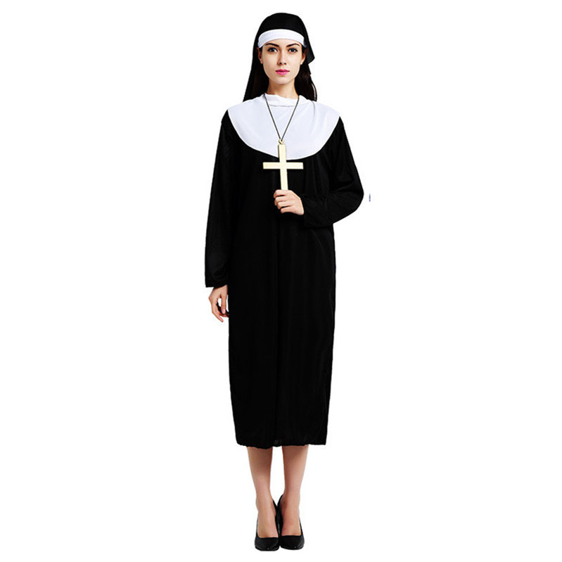 wholesale Polyester Christian Clothing Nun Virgin Mary Clothes Priest Jesus Costume