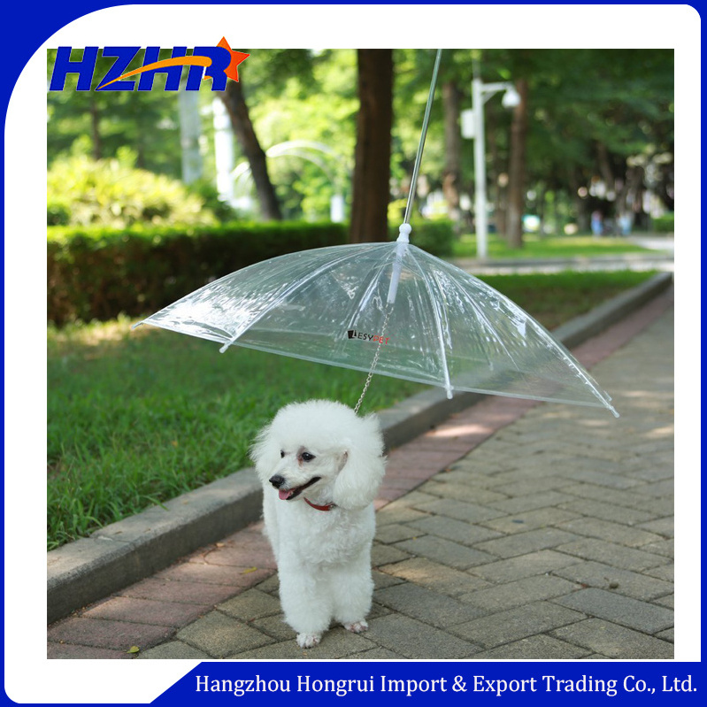 Rainy Day Pet Dog Outdoor Waterproof Transparent Full Body Rain Umbrella