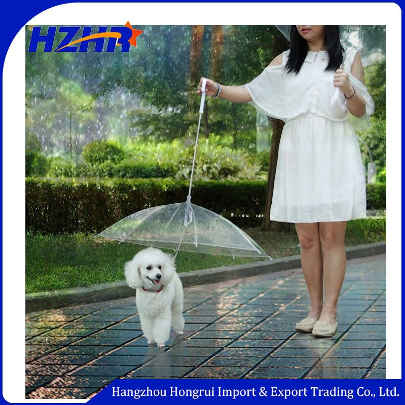 Rainy Day Pet Dog Outdoor Waterproof Transparent Full Body Rain Umbrella