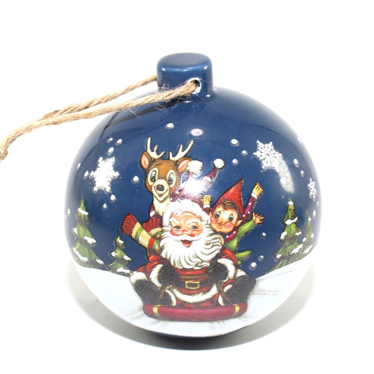 Xmas Decor Bauble Palline Natale Christmas Tree Ornament Hanging Ceramic Ball