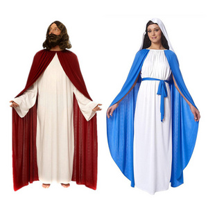 wholesale Polyester Christian Clothing Nun Virgin Mary Clothes Priest Jesus Costume