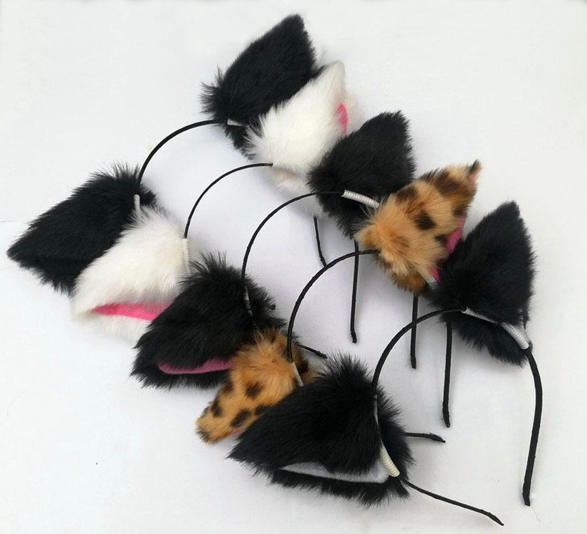 cosplay good quality fur sexy anime cat ear headband cat ears hair accessories for girls and women