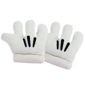 Cartoon White Anime Mouse Glove Costume Accessories Plush Mickey Gloves