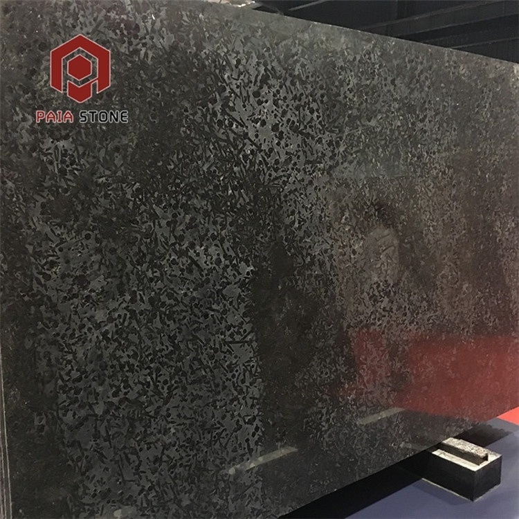 New Arrival Fantasy matrix Black granite backlight slab for home wall countertop decoration