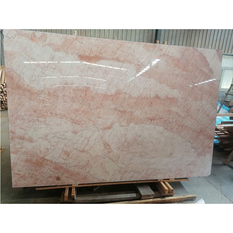 Red Cream rosa crema white and pink marble tile 12x12 inch the price of the marble slab in china