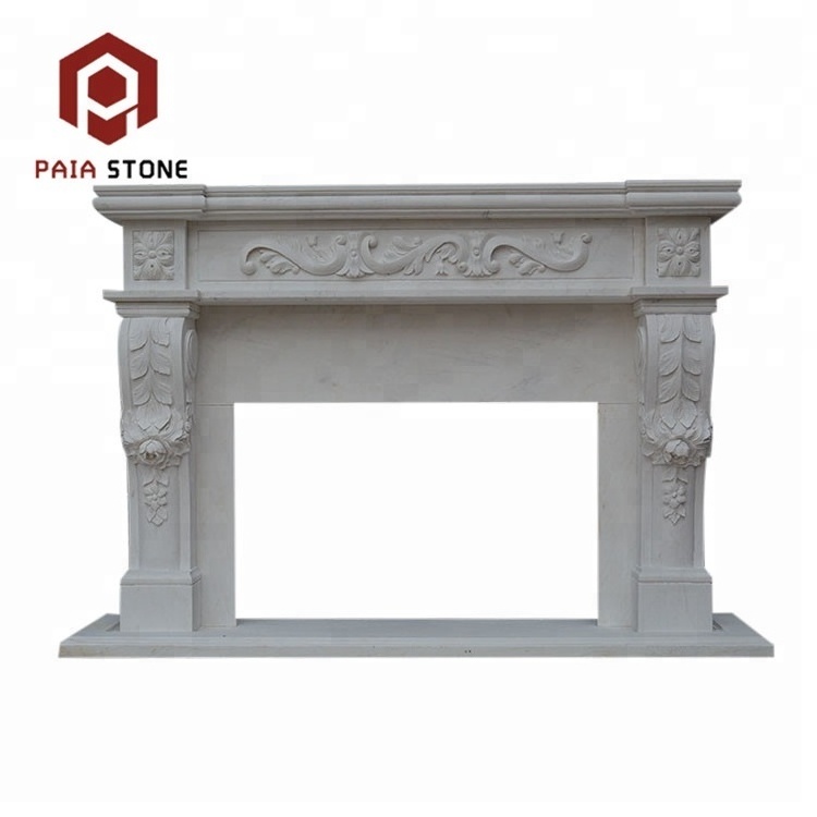 Fireplace Marble Stone Graphic Design Modern Decorative Natural Indoor White Hotel Freestanding Indoor Fire Place Xxl Decoration